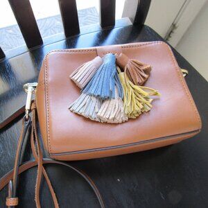 Rebecca Minkoff Mini Sofia Tassel Almond Tan Crossbody Bag